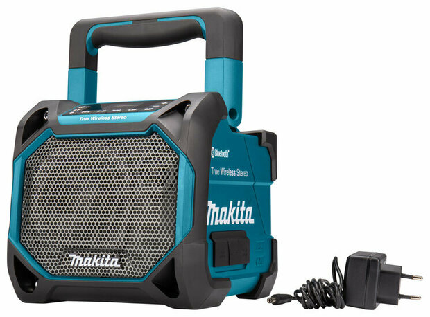 Makita DMR203 Bluetooth speaker 10.8v 12v en 18V werkt op netstroom &amp; accu