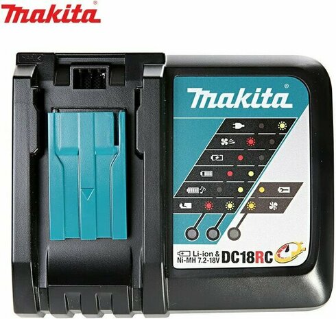 Makita DC18RC Charger 7.2-18V Li-Ion/NiCd/NiMH