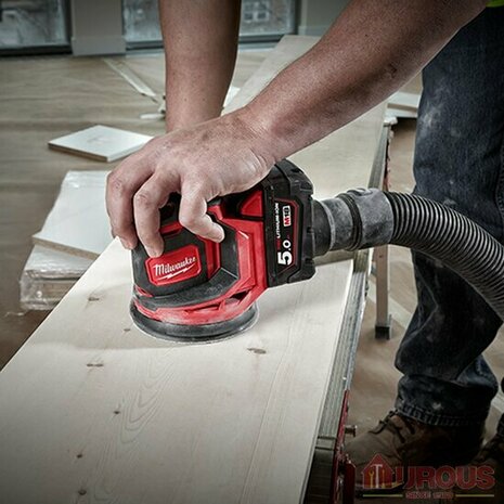 Milwaukee M18 BOS125-0 18V Accu excentrische schuurmachine body - 125mm - 4933464228