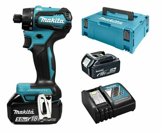 Makita DDF083RTJ 18V Li-Ion accu boor-/schroefmachine set (2x 5.0Ah accu) in Mbox