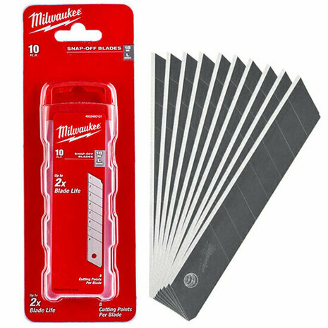 Milwaukee 4932480107 Reserve Schuifmesjes voor 18 mm afbreekmes (10 stuks)