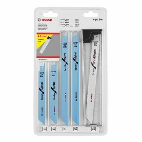 Bosch 2607010906 Reciprozaagbladen 6 delige set - Hout/Metaal