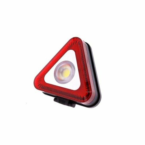 Noodlamp 3W Cob + 9 Smd Led Rood/ Wit