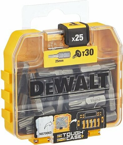 DeWalt DT7963 Torsion schroefbits T30  &ndash; 25mm (25st)  &ndash; DT7963-QZ