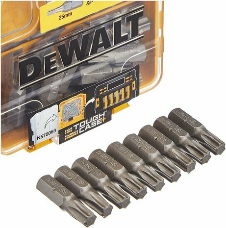 DeWalt DT7963 Torsion schroefbits T30  &ndash; 25mm (25st)  &ndash; DT7963-QZ