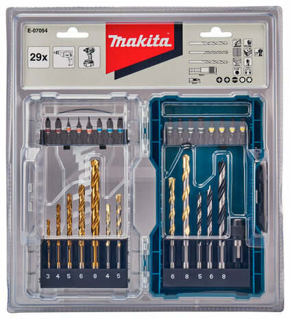 Makita E-07054 Boor-/schroefbitset 29-delig