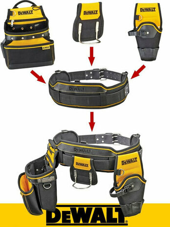 DeWALT DWST1-75552 Gereedschapsgordel - 3 Vakken - 120 x 590 x 390mm