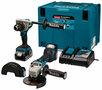 Makita DLX2430TJ 18V accu boor-/schroefmachine (DDF486) + Haakse slijper (DGA504) Combiset (2x 5.0Ah en lader) in Mbox 4