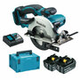 Makita DSS501RTJ 18V Accu cirkelzaag (met 2x 5.0Ah accu en lader) in Mbox - 136mm