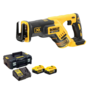 DeWalt DCS367P2 18V accu reciprozaag set (2x 5.0Ah accu en lader) in TSTAK - koolborstelloos