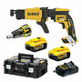 DeWALT DCF620P2K 18V accu gipsschroefmachine / bandschroefmachine set (2x 5.0Ah accu en lader) in TSTAK - koolborstelloos - 25-57mm