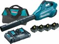 Makita DUB362PT4X 36V (2x 18V) accu bladblazer set (4x 5.0Ah accu + duolader) - 200 km/h